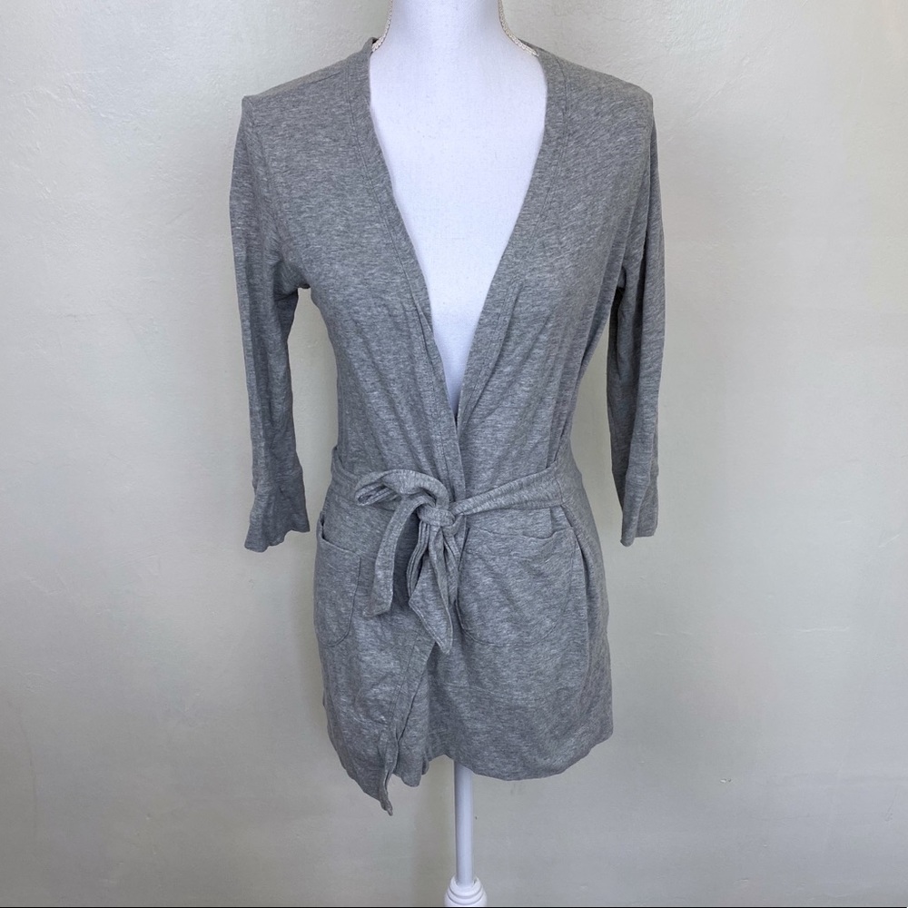 Banana Republic Gray Wrap Belt Top Camisole Shirt